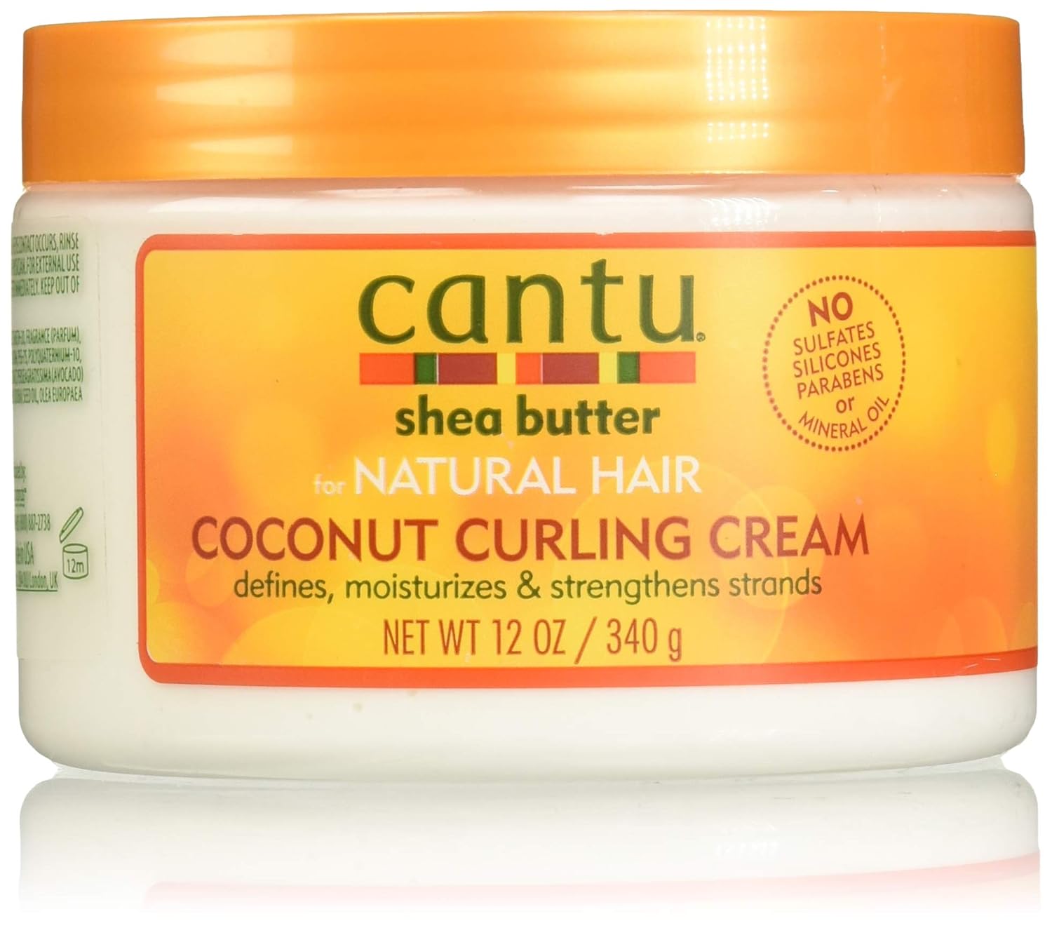 Cantu Shea Butter Coconut Curling Cream, 12 Ounce (Pack of 7)