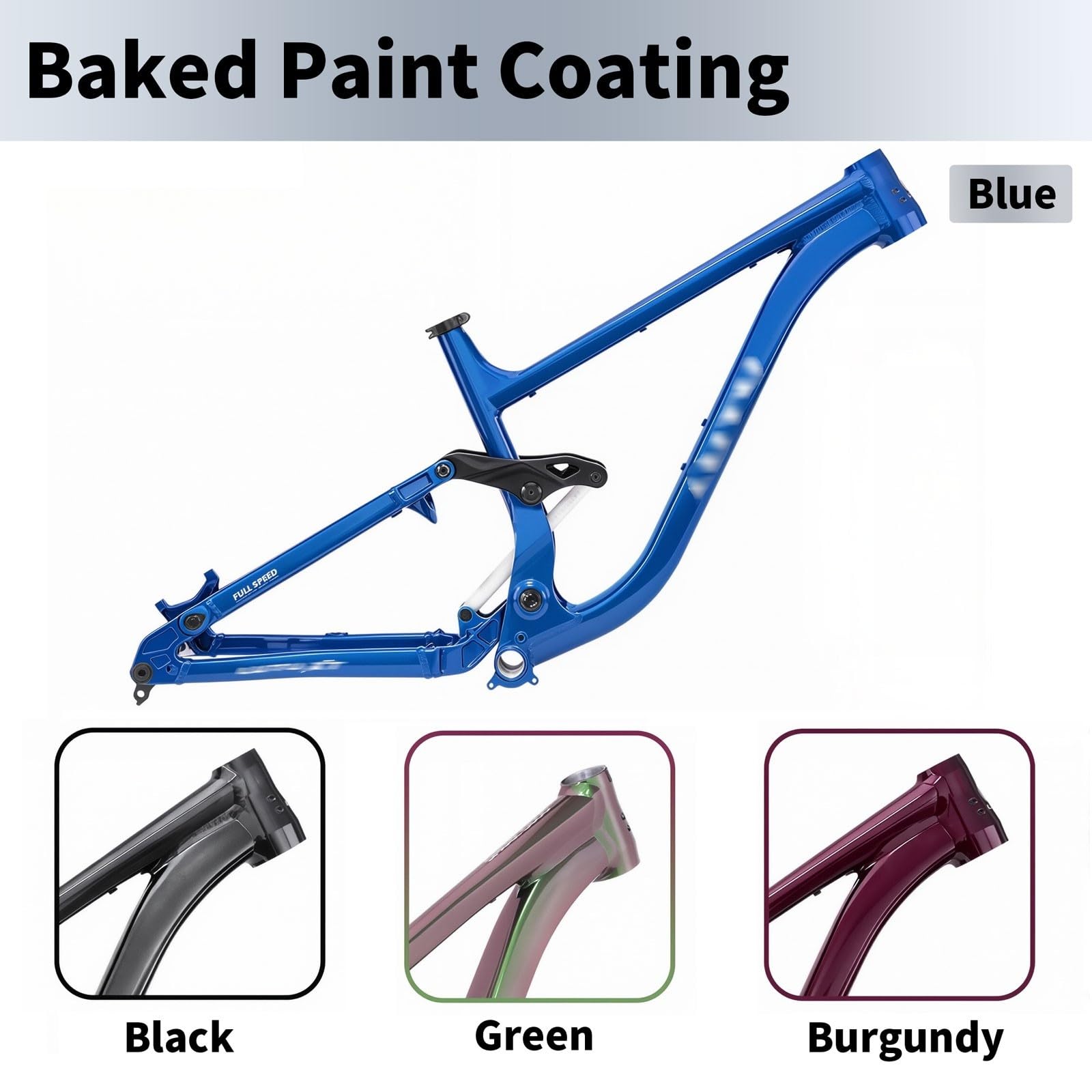 27.5/29er Cuadro De Suspensión Bicicleta De Montaña 15.5" 17.5" Marco MTB
