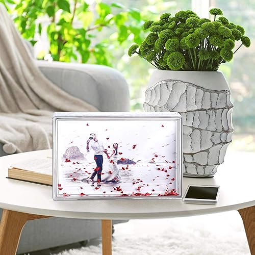 Miniatura 5 de Glitter Picture Frame Liquid Best Friends Acrylic Floating Water Personalized Snow Globe Photo Frame Cute Family Couple Custom Gift