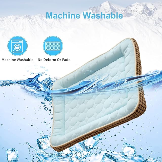 Foto 6 de 7 de PETCUTE Alfombra Refrescante para Perro Gato,Lavable Acogedor Manta Refrescante Perro For…