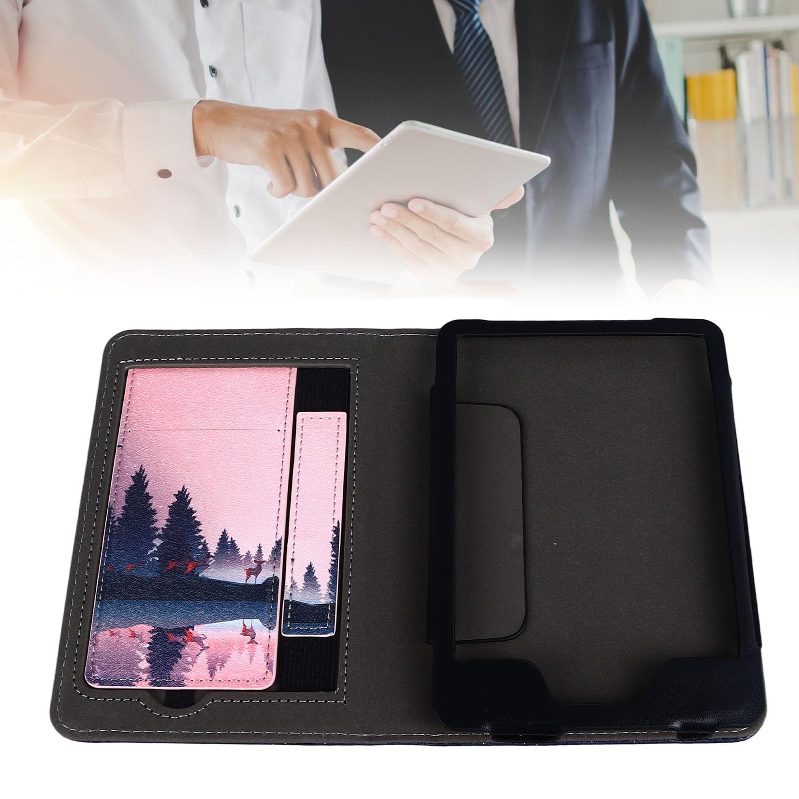 Generic Armor Shield Funda para Kindle 11th 2022 Funda para Reposamanos con Patrones Exquisitos - Robusta Funda de Transporte Guardian También Sirve como Cartera Segura - Funda