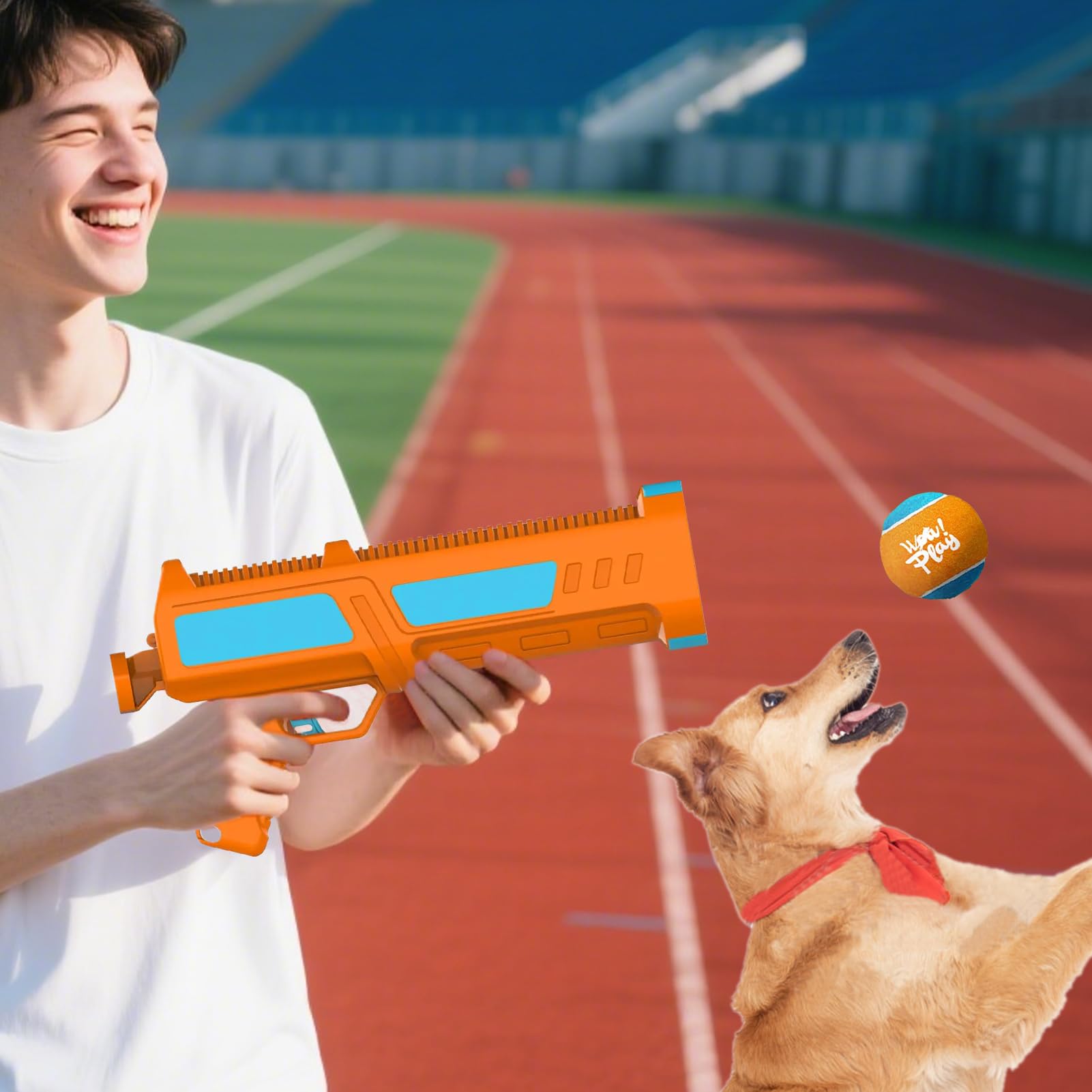 Lanzador De Pelotas Ejercicio Físico, Entrenador De Reacción, Razas | Juguete Lanzador De Pelotas De Interacción Perro-Dueño Para Interior, Exterior, Playa, Patio, Jardín,