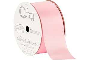 Berwick Offray Satin Ribbon in Delicate Pink Hue