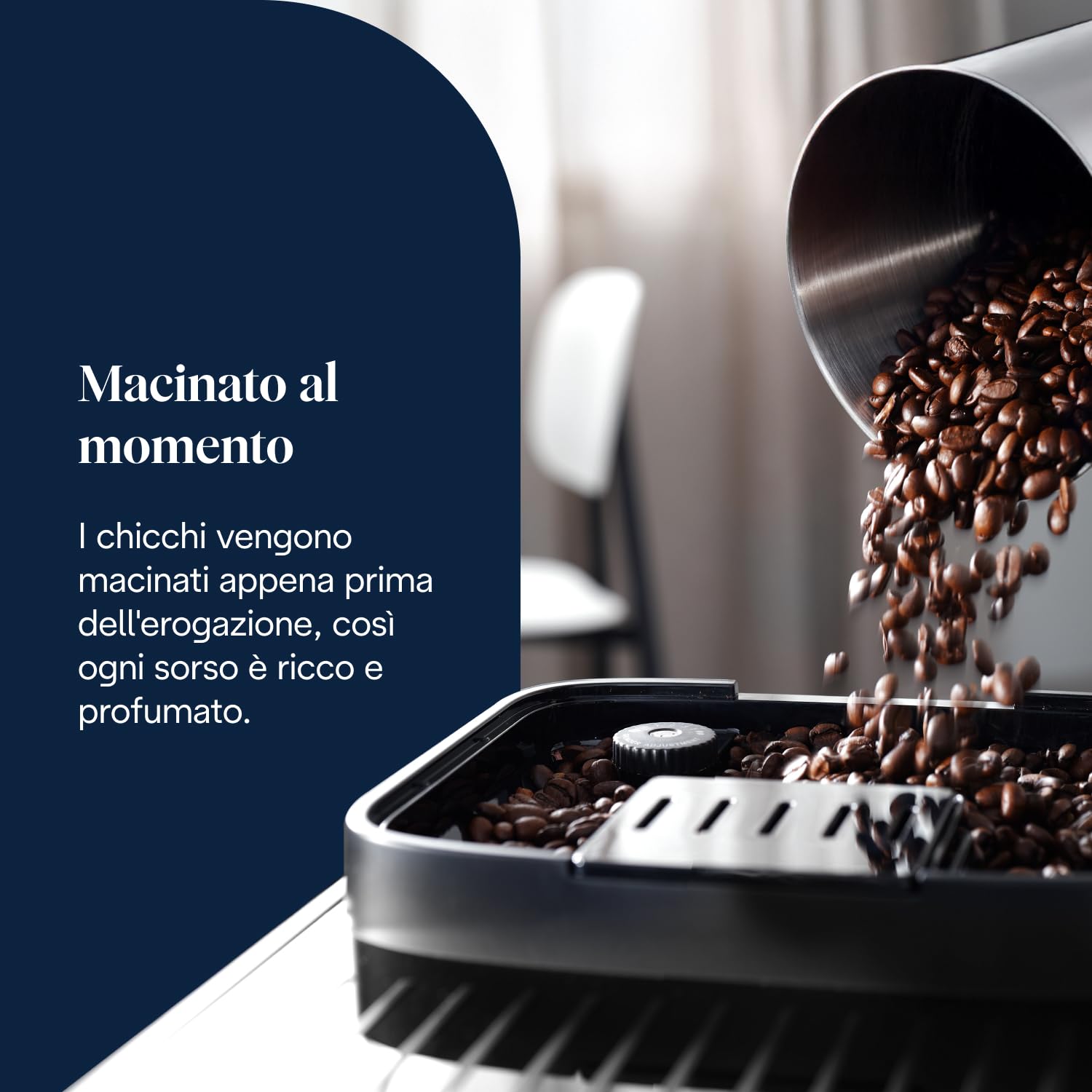 De'Longhi Magnifica Evo ECAM292.81.B, Macchina da caffè Automatica, Chicchi macinati al momento, Caraffa MontaLatte Automatica per Cappuccini, 7 Bevande One Touch, Spegnimento Programmmabile, Nero