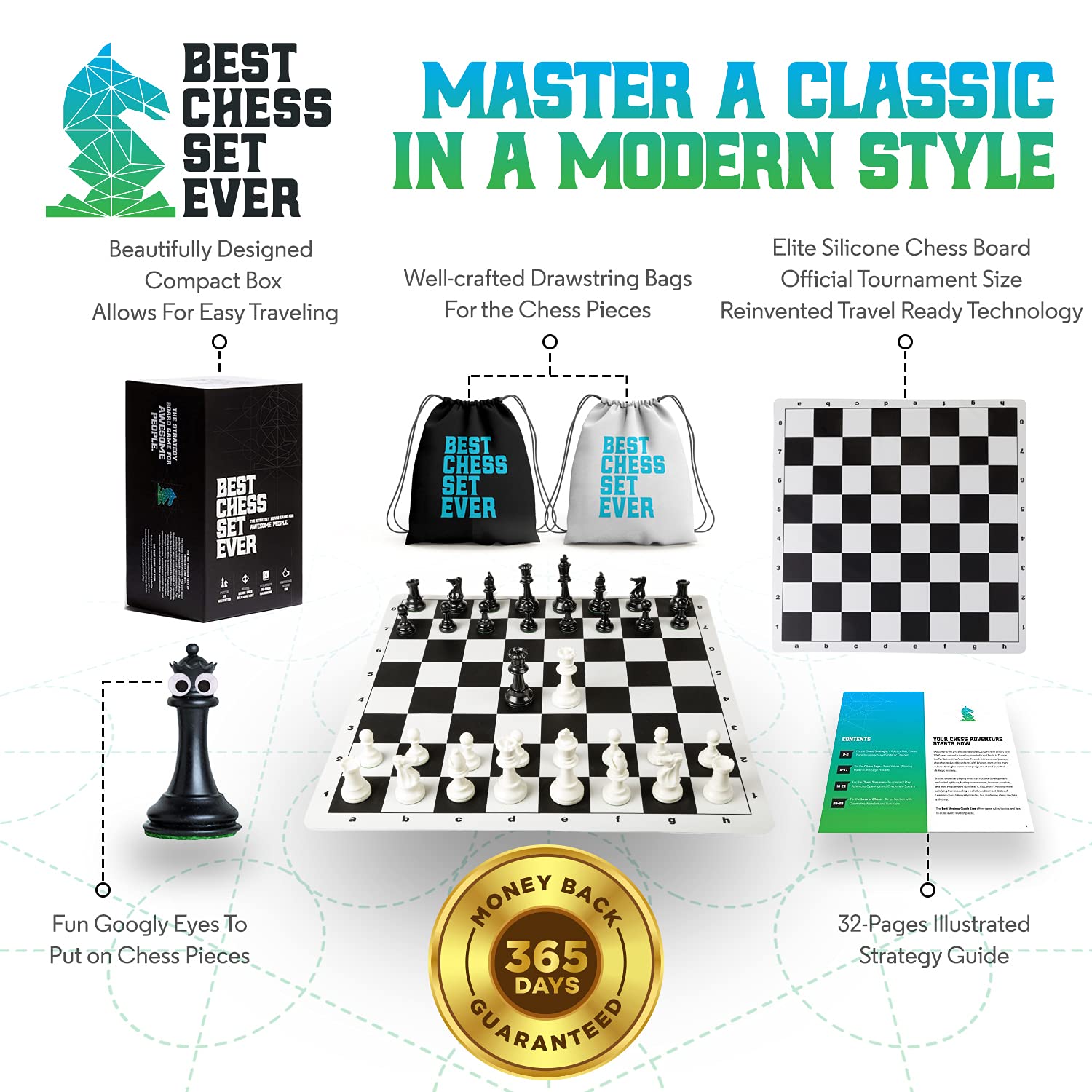 Buy Best Chess Set Ever II Chess Board Game with Triple Weight