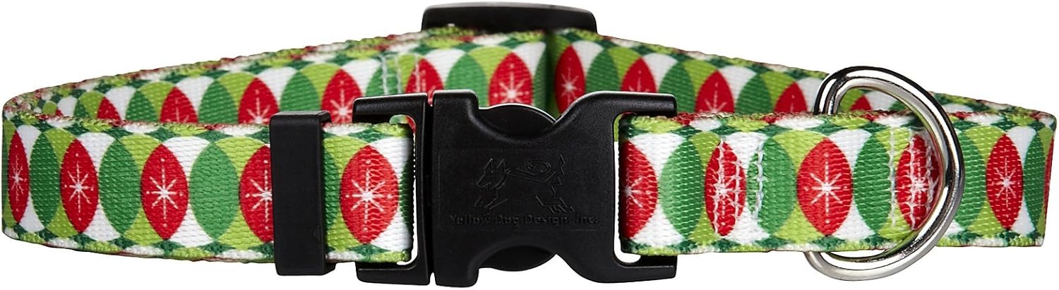 Christmas Cheer Dog Collar - Size Teacup 4" to 9" Long - Made In The USA