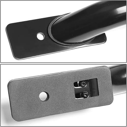 Miniatura 2 de Auto Dynasty Par de barras laterales para camiones de acero suave negro compatibles con CKSilveradoRam, cabina de cama larga de 8 pies