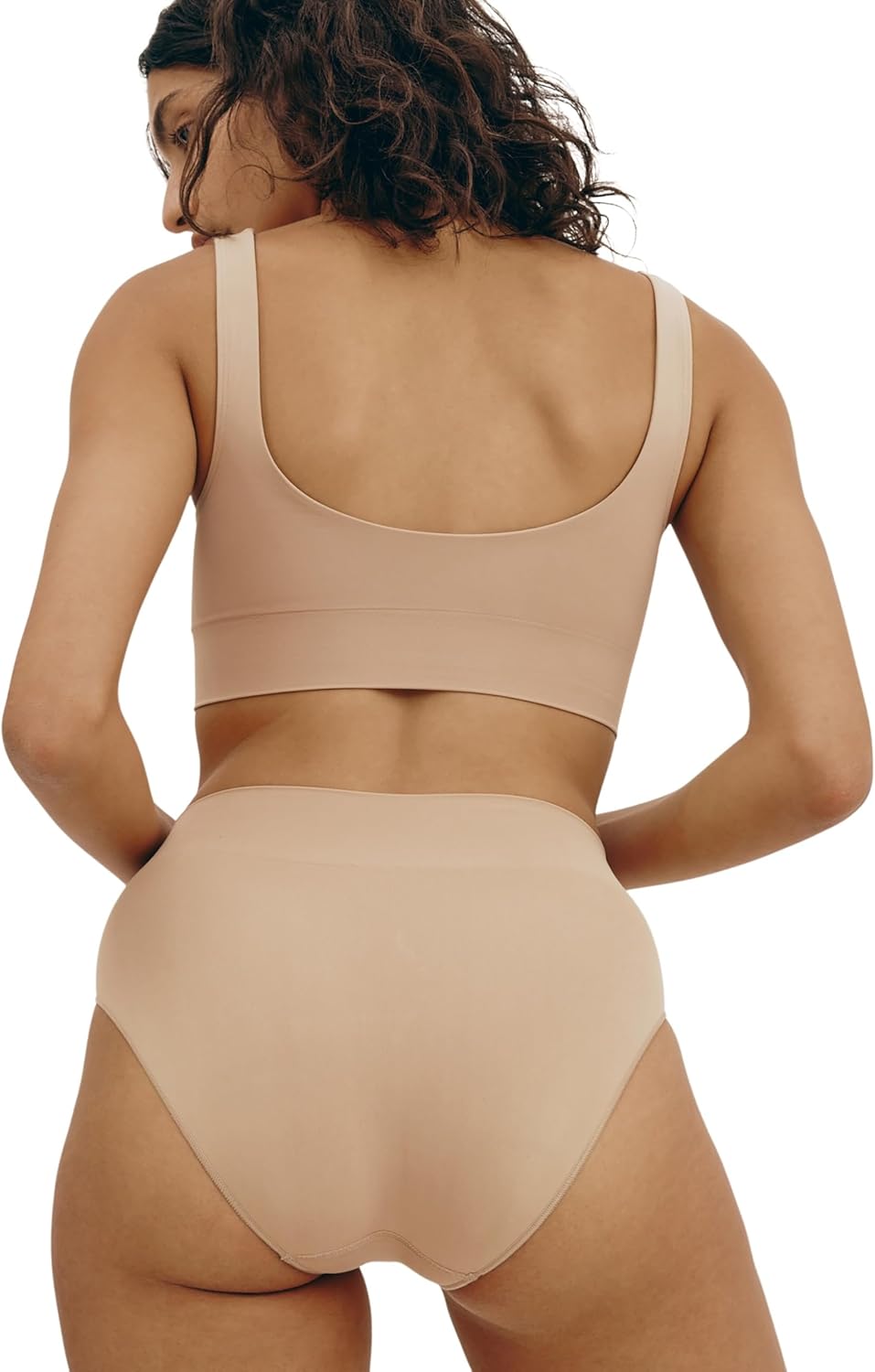 Organic Basics Womens Smooth Scoop Neck Seamless Bralette - Image 3