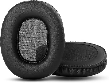 Earpads Replacement Cushion Compatible with Marshall Monitor Over-Ear Stereo Headphone Premium Ear Pads with Softer Protein Leather/Memory Foam