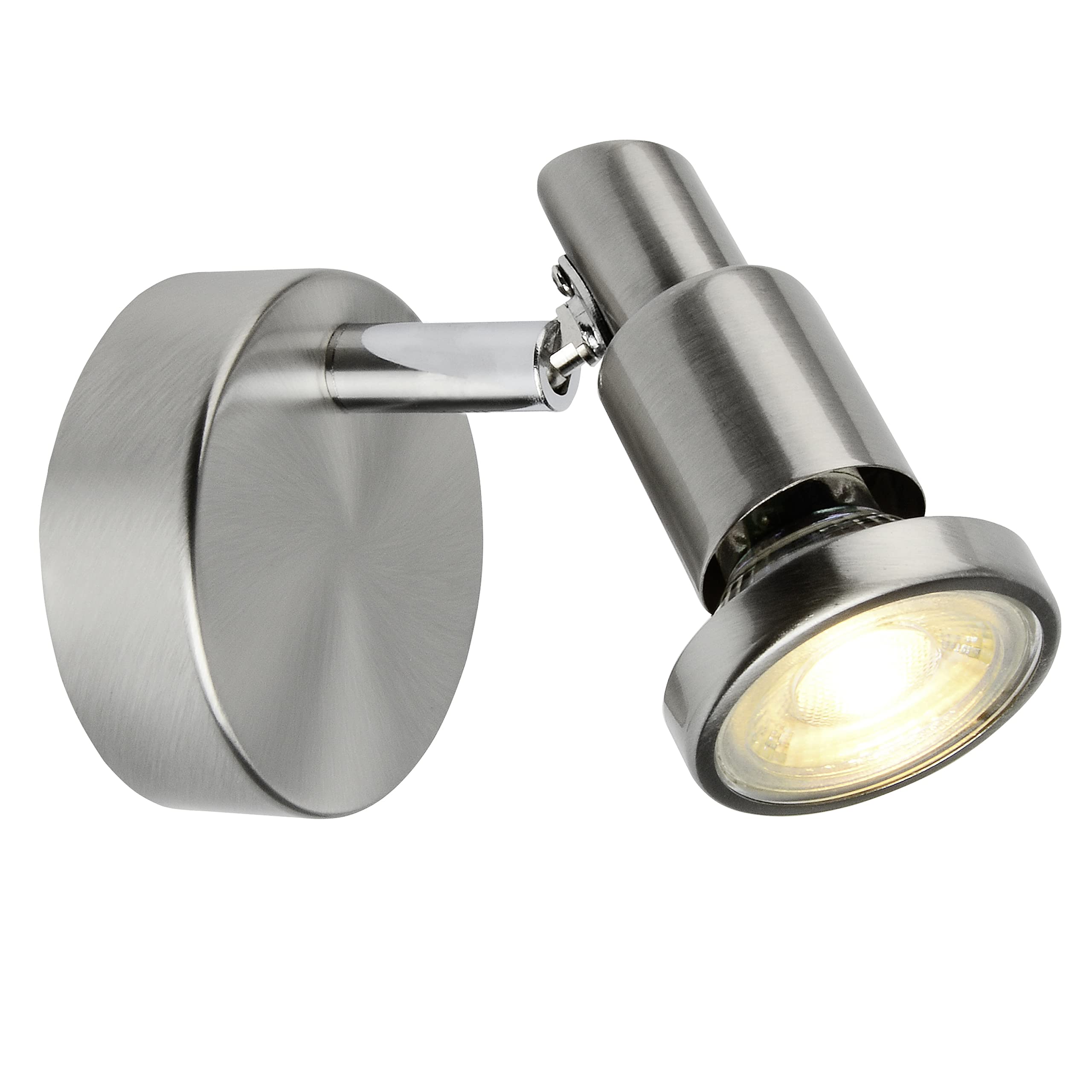 Brilliant G57410 / 77 Ryan Spot LED Hook 5W GU10 230V Steel / Chrome
