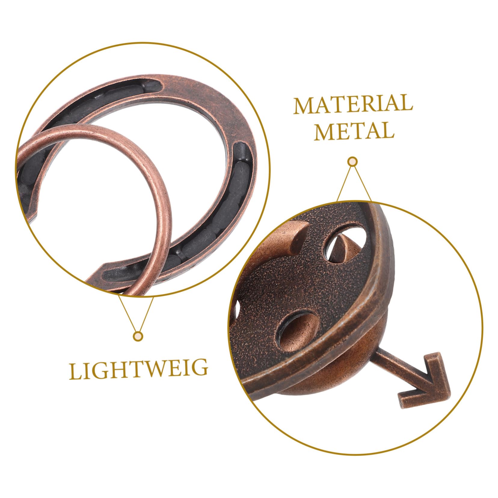Mipcase Rompicapo Intercambiabile 9pezzi Lega di Zinco Rompicapo Metallico per Allenamento Cervello Giochi Intelligenza per Adulti