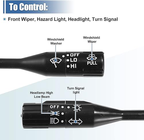 Miniatura 5 de ACROPIX LHD - Interruptor de combinación de faros delanteros, interruptor multifunción para Suzuki Samurai 1986-1995 37400-83410, paquete de 1