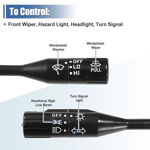 Miniatura 5 de ACROPIX LHD - Interruptor de combinación de faros delanteros, interruptor multifunción para Suzuki Samurai 1986-1995 37400-83410, paquete de 1