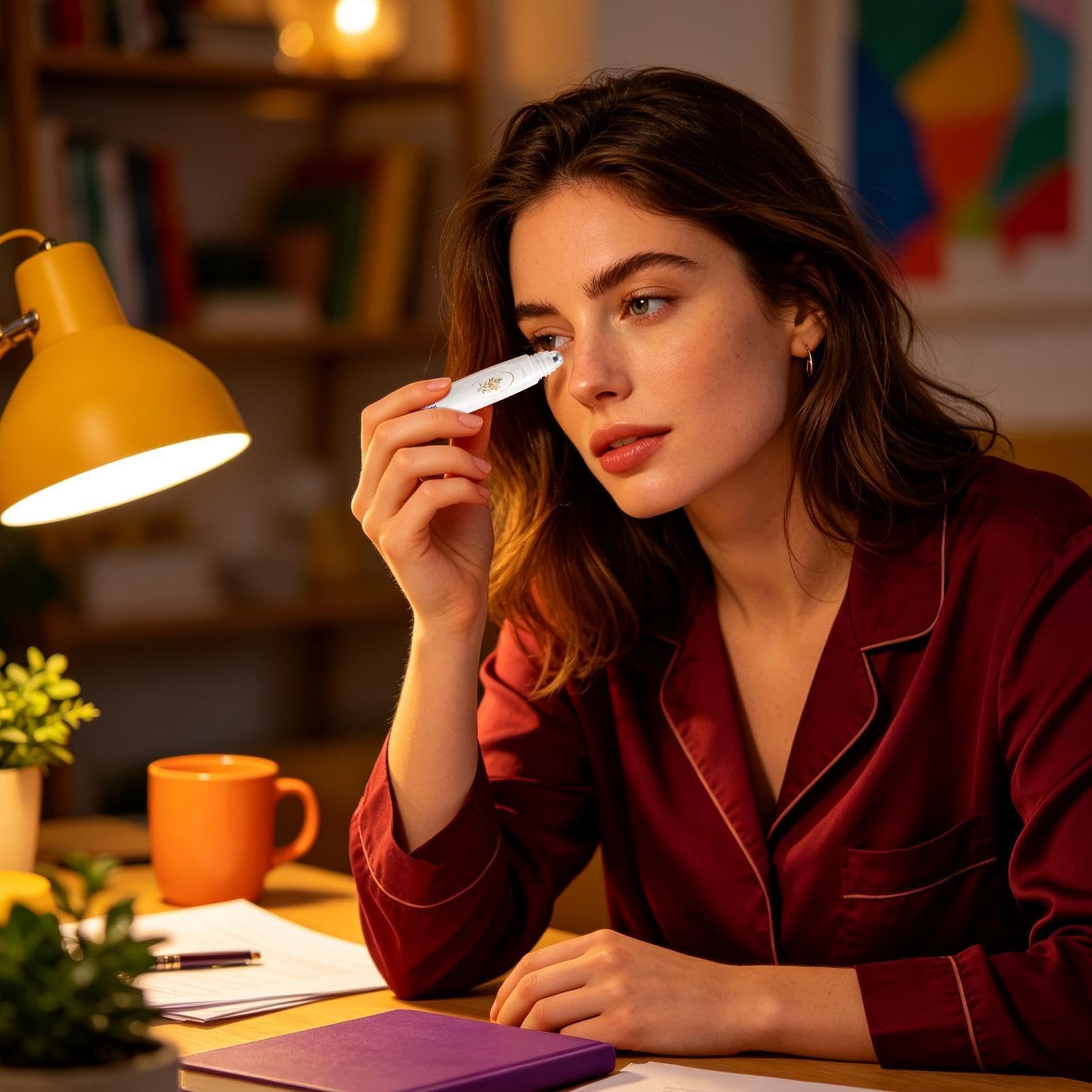 Rullo idratante leggero per massaggio viso