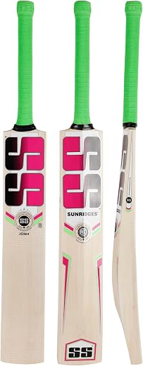 SS Josh Size-6 KW Cricket Bat, 1000 Grams, Short Handle for Men, Premium Willow for Leather Ball, Lightweight, Strong Gri...