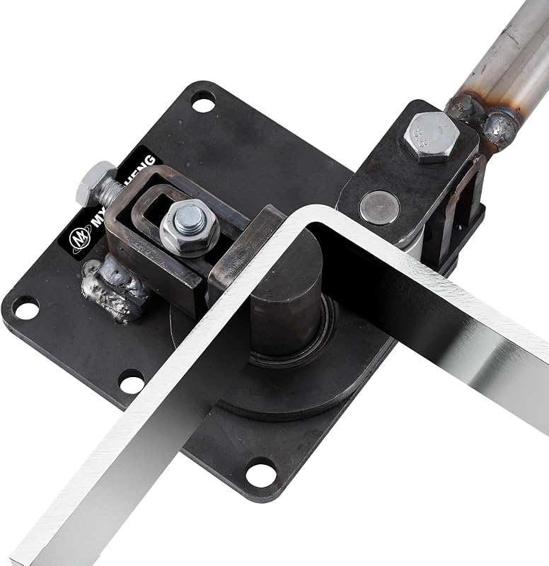 MXBAOHENG 90 Degree Manual Flat Bar Bender, 3x50mm, Heavy-Duty | Metal Bending Machine with 9 Bearings, Labor Saving Hand Bender for Stainless Steel, Iron, Copper & Aluminum Flat Stock