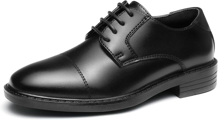 GINNI Boys School Shoes Classic Kids Formal Dress Shoes Lace-up Oxfords