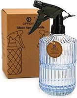 Vista 14 de OFFIDIX Botella rociadora de vidrio, rociador de plantas, regadera a presión, botella de pulverización de agua con boquilla ajustable, botellas