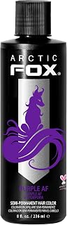 Arctic Fox Purple AF Semi-Permanent Hair Dye - Vibrant Vegan Cruelty-Free Purple, Ammonia-Free Conditioning, 8oz