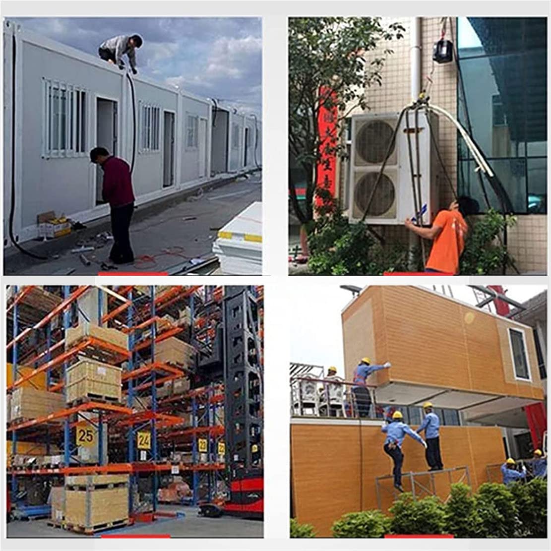 Elevador De Polipasto Eléctrico 500Kg/1102Lbs Polipasto Eléctrico De Techo 110V/220V Polipasto De Cable Eléctrico con Control Remoto Inalámbrico Y con Cable, Cable De Acero 8M,3In1-Orange