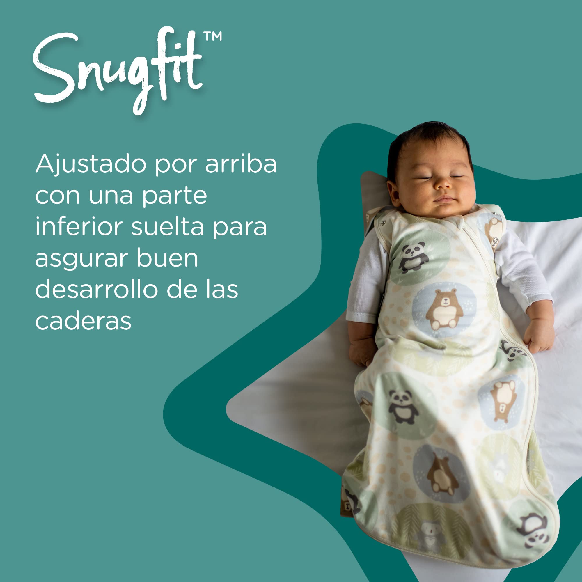 Tommee Tippee The Original Grobag Bolsa para Bebés, Diseño Saludable para la Cadera, Tejido Suave Rico en Algodón, 3-6m, 1.0 TOG, Sky Grey Marl