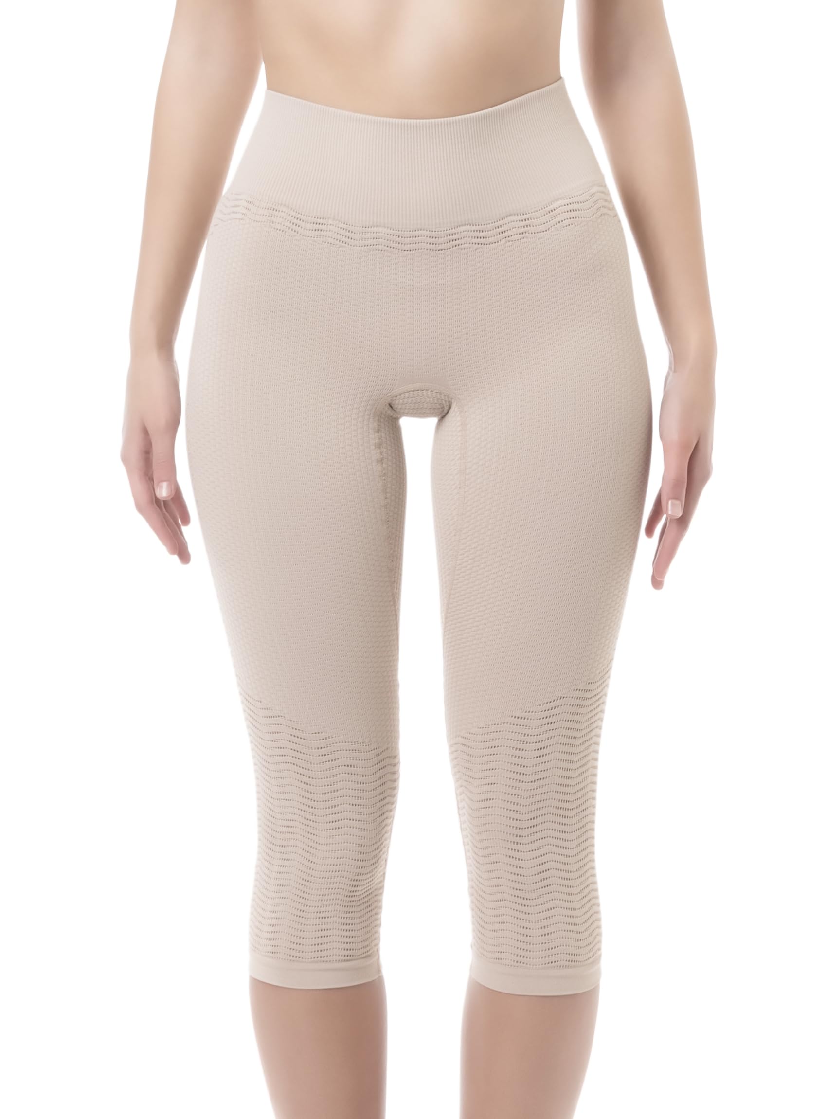 Farmacell Legging 3/4 Femme Anti-Cellulite Massant 3D et FIR, Made in Italy, 1104