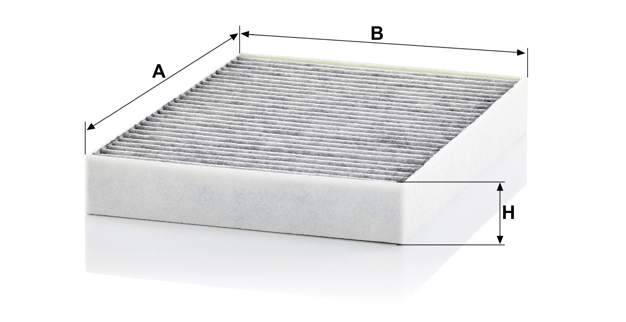 MANN-FILTER, CUK 23 014-2 Innenraumfilter, mit Aktivkohle | Für PKW, Staub- und Pollenfiltration, Geruchsreduzierung, Echte OE-Technologie