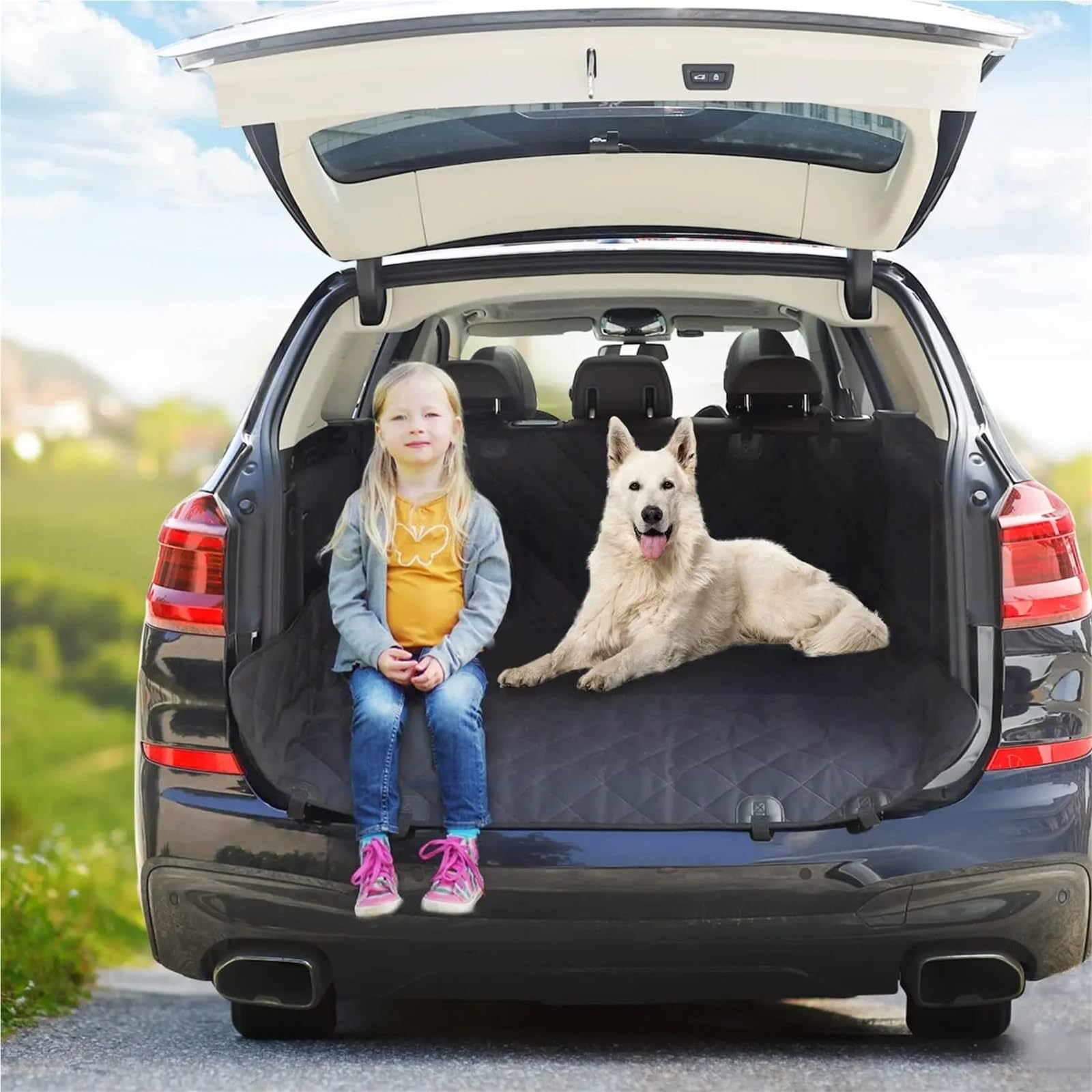 Tappetini Bagagliaio Coprisedile Per Auto Per Cani Per Sedile Posteriore Dell'auto Impermeabile Tappetino Da Viaggio Per Cani Trasportino Per Cani Gatti Amaca Per Auto Tappetino Bagagliaio