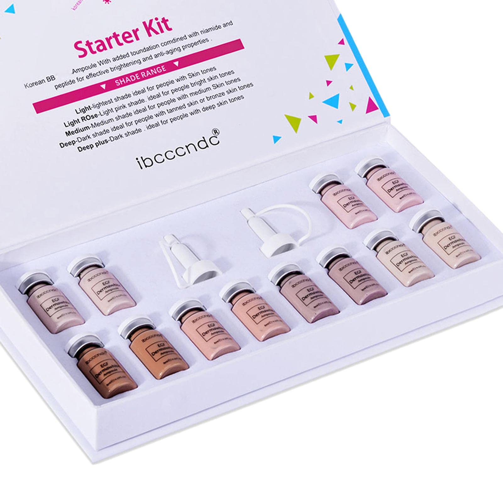 New BB Cream Glow Serum Kit White Whitening Cream Skincare 02 Foundation-image-21