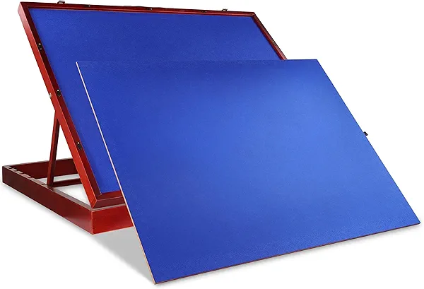 Jigitz 1500 Piece Jigsaw Puzzle Board Easel - Fold and Tilt Adjustable Felt Puzzle Board Tabletop Jigsaw Easel Board - 26" x 35" Portable Tabletop Puzzle Saver