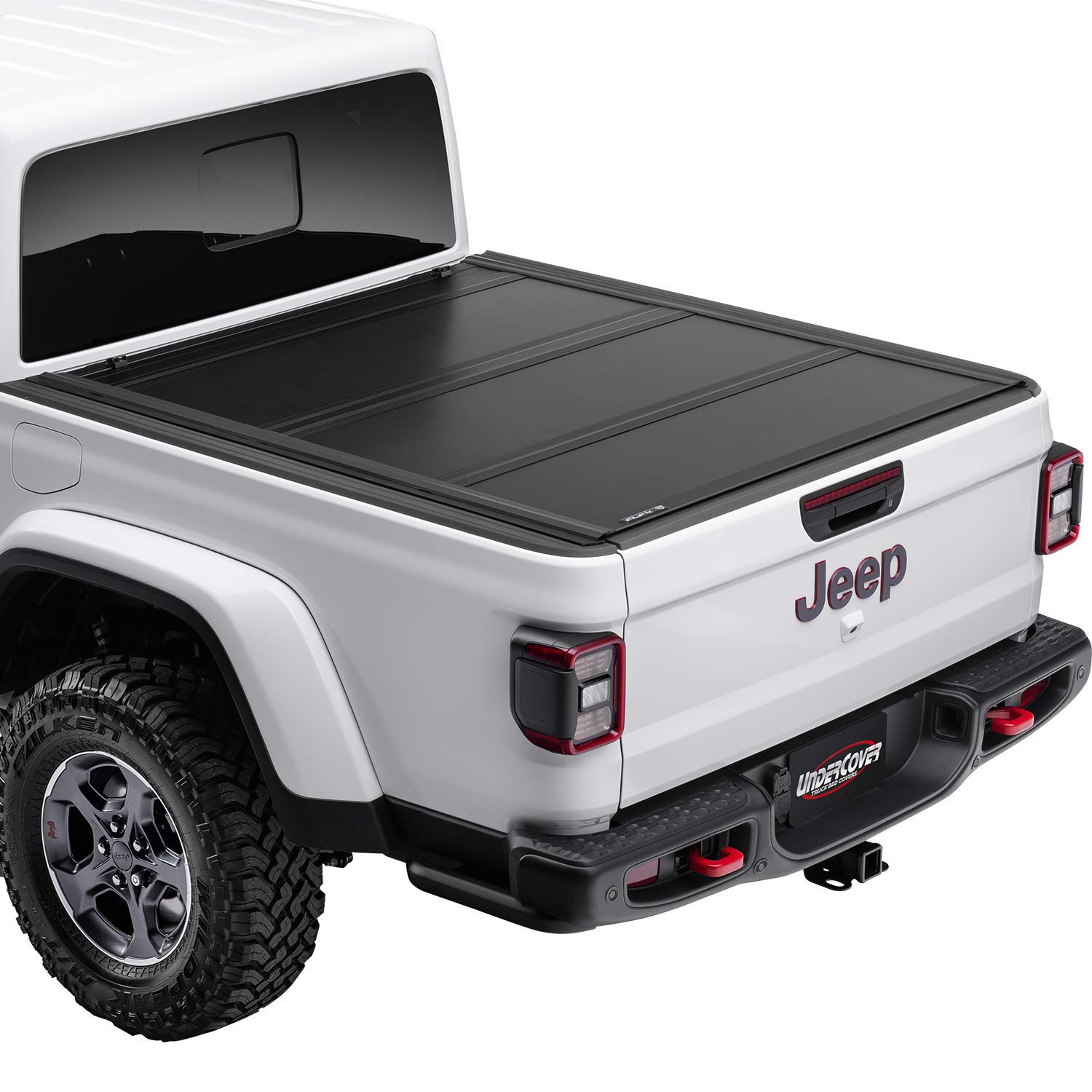 Amazon Com Undercover Ultra Flex Hard Folding Truck Bed Tonneau Cover Ux32010 Fits 2020 Jeep Gladiator 5 Bed Automotive