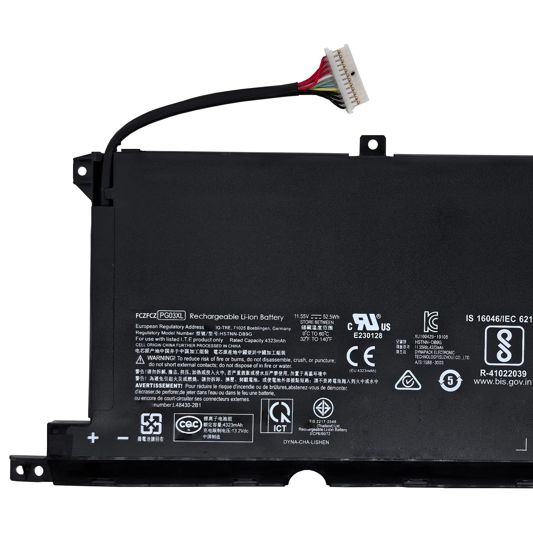 Amazon.com: FCZFCZ PG03XL Battery 52.5Wh Replacement for HP