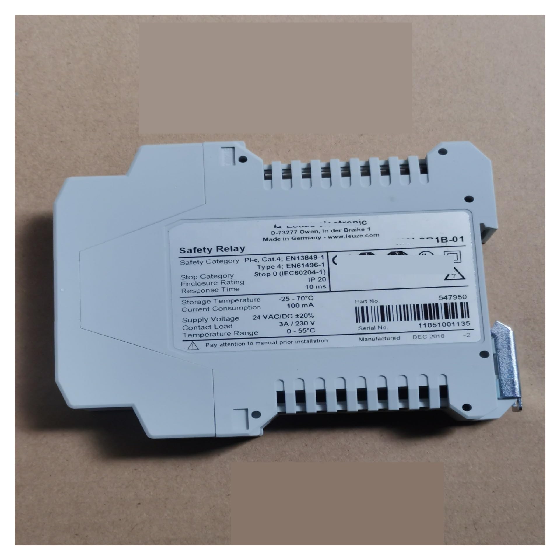 Relais de sécurité MSI-SR4B-01