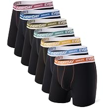 Separatec 7 Pack Men's Boxer Briefs Breathable Soft Cotton Underwear Colorful Everyday Boxer Shorts Multipack with Supportive Dual Pouch