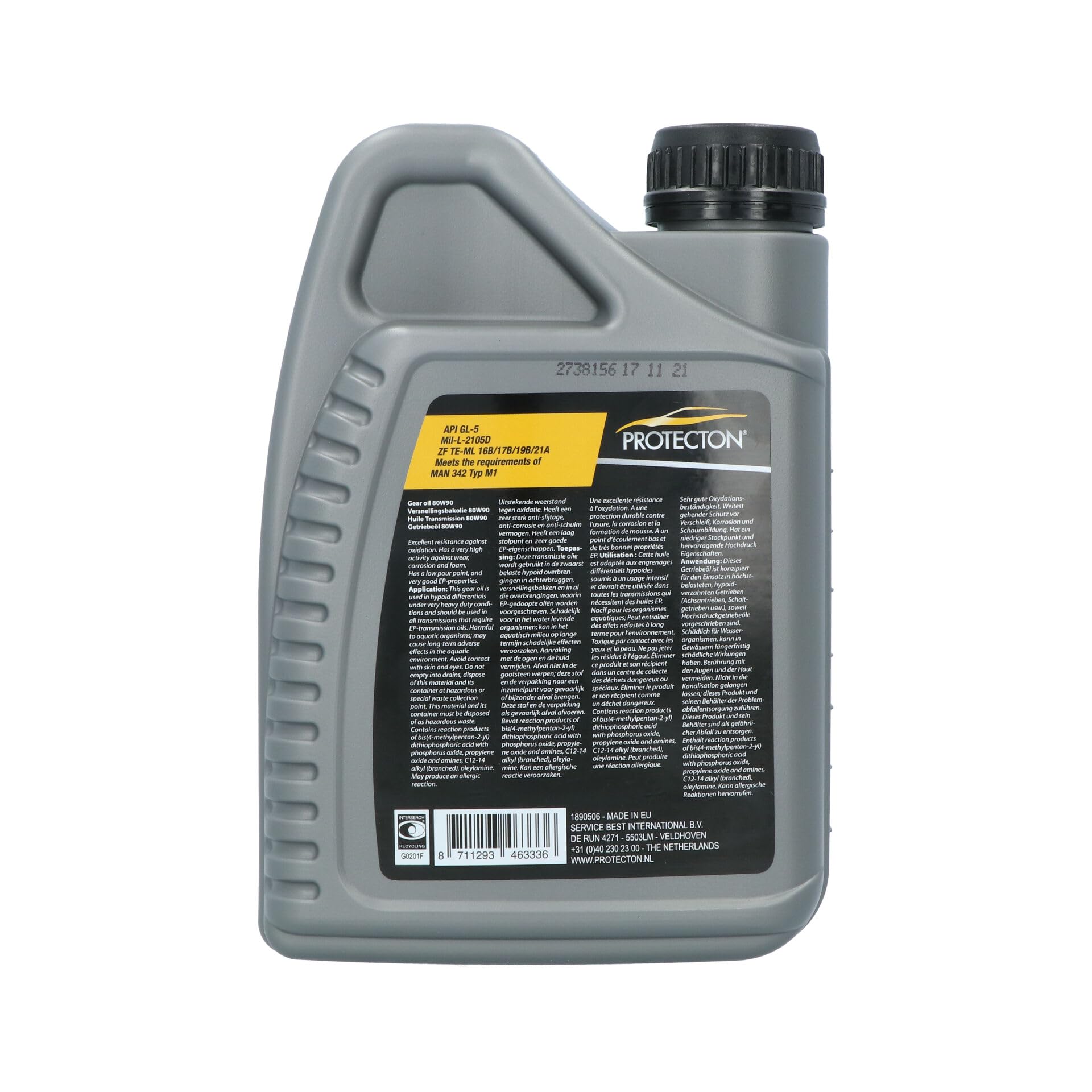 Protecton 1890506 Getriebeöl 80W90, 1 L