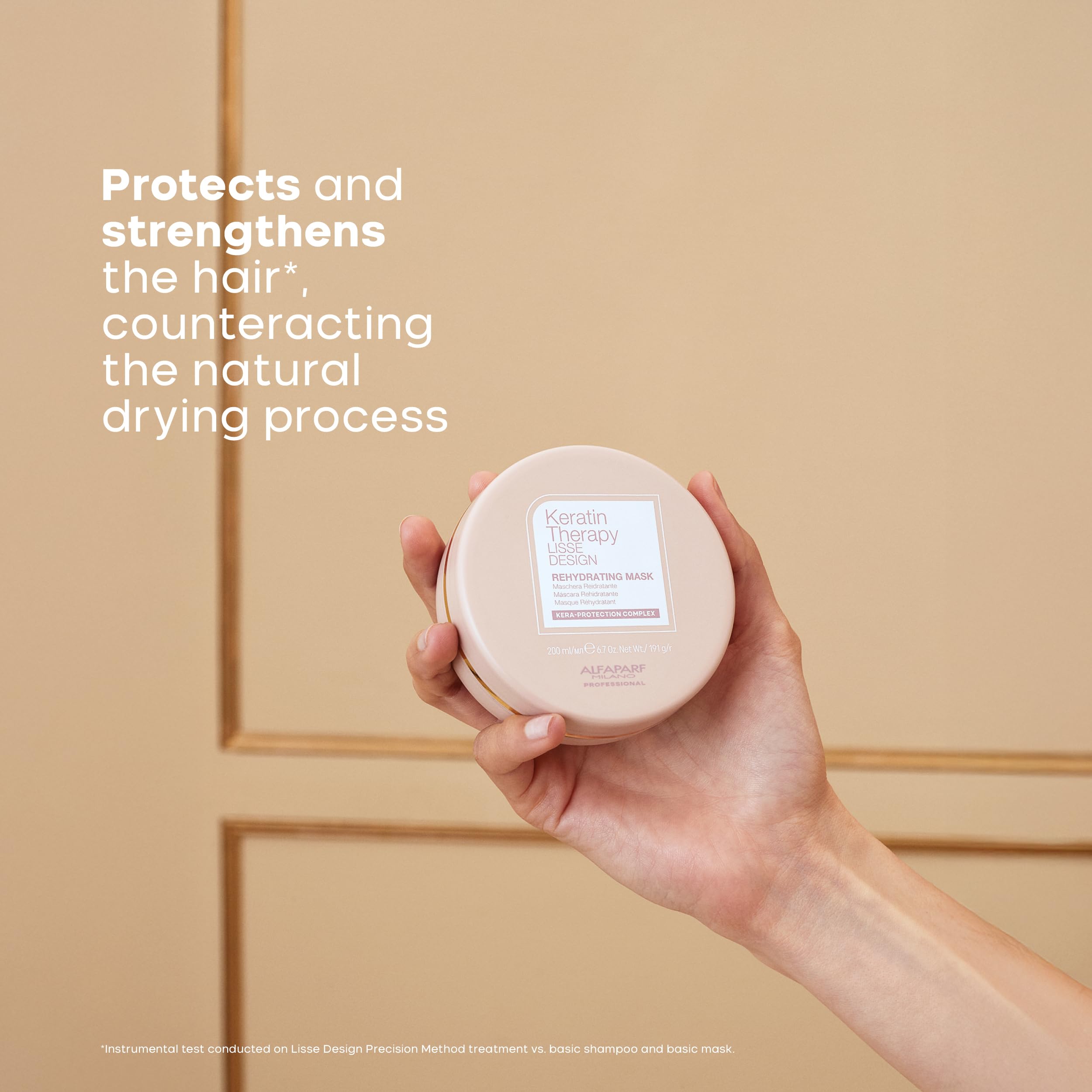 Alfaparf Milano Lisse Design Rehydrating Keratin Hair Mask 6.7 oz