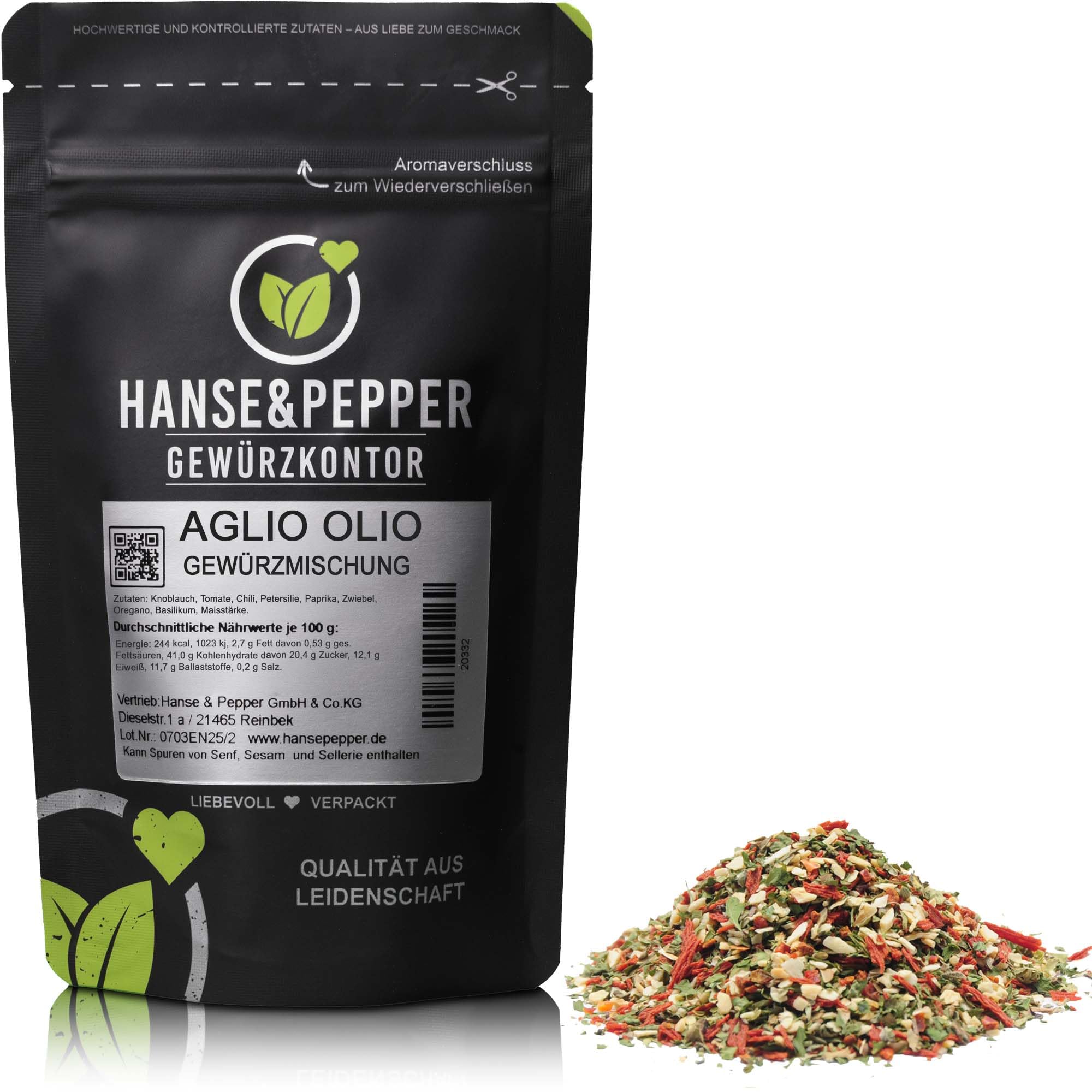 500g Aglio Olio Spaghetti Pasta Nudel Gewürz - italienische Spezialität