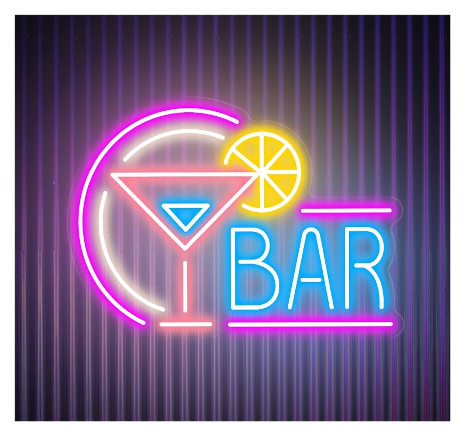 RONGCH Hanging Art Signs Bar Neon Sign Cocktail Party Wall Decor Home Open Gameroom Bedroom Livingroom Birthday Decoration 55cm