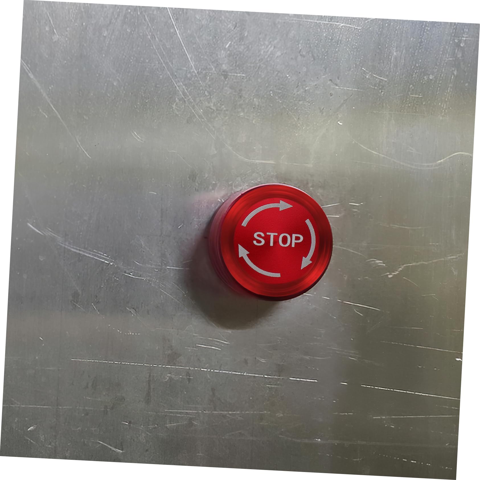 5 Pièces Bouton poussoir en métal robot alarme basculer désactivé sortie boutons poussoirs bouton d'arrêt boutons d'urgence bouton d'urgence boutons d'arrêt Laiton nickelé rouge
