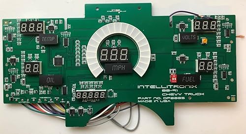 Miniatura 2 de Intellitronix Panel de repuesto LED digital para tablero compatible con Chevrolet Truck 1988-1991 (blanco)