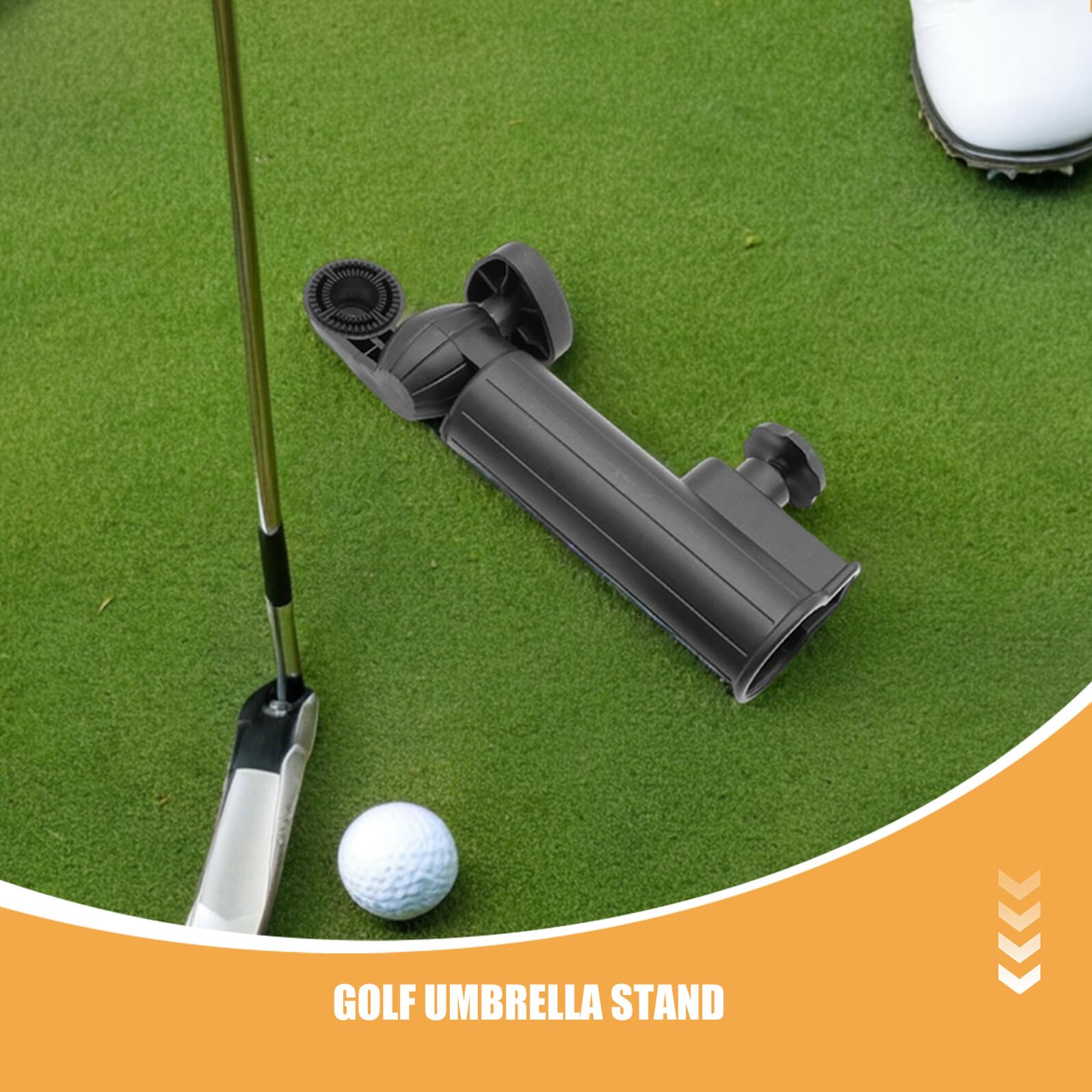 Kisangel 2 Stück Pack Verstellbare Schirmhalterung aus Robustem Material für Golftrolleys Kinderwagen und Strandstühle Universelle Schirmklemme für Outdoor Einsätze