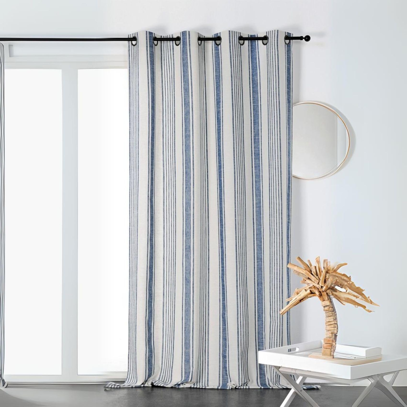 Linder 513/45/375FR/145x265 Eyelet Panel, Polyester, Blue, 145 x 265