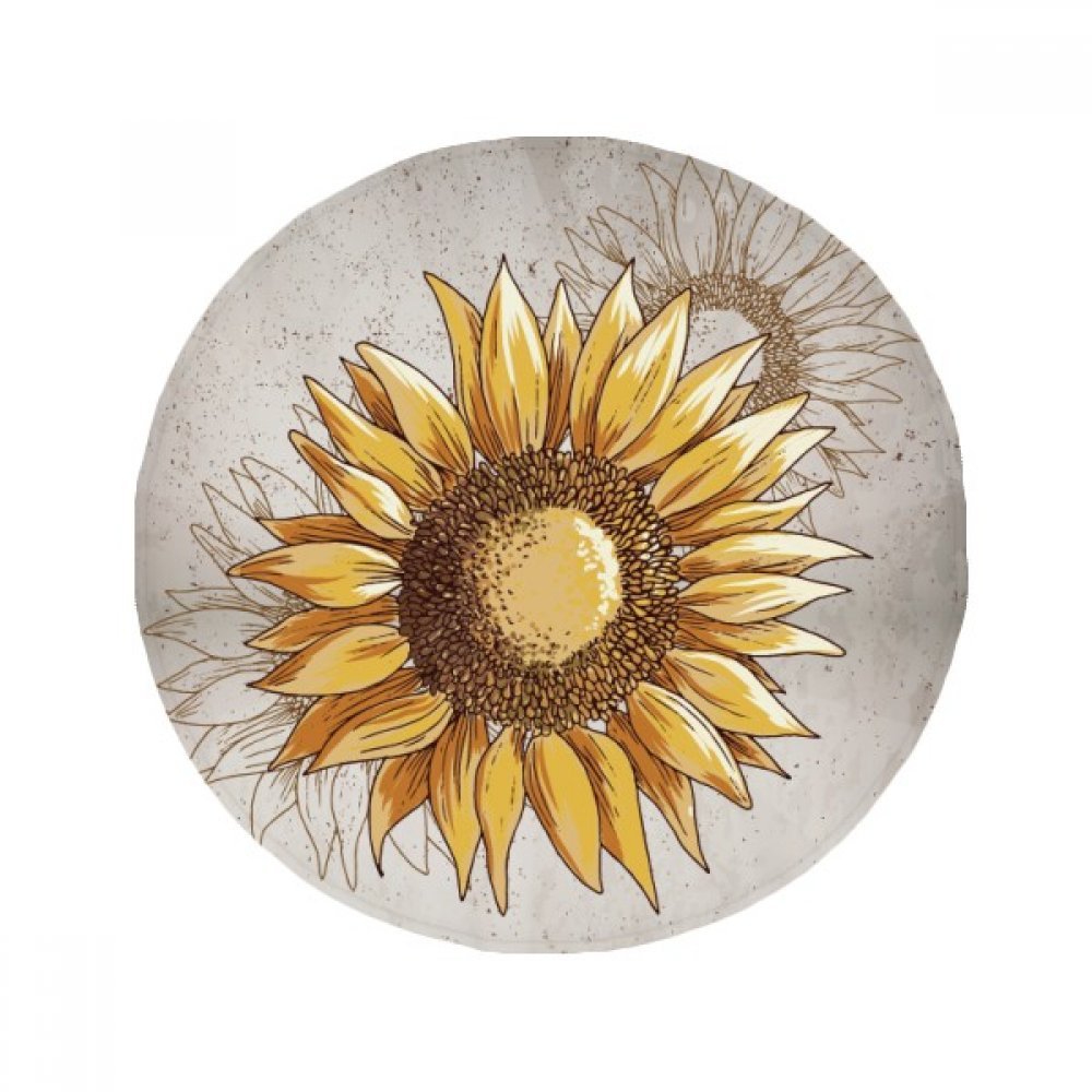 Tapis anti-slip plante tournesol évite les glissades dans la cuisine