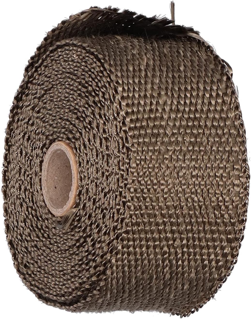 for 5M Exhaust Heat Wrap Insulation Tape Fiber with Alloy Steel Tie for Car Motorcyclered (Brown) Compatibility with
