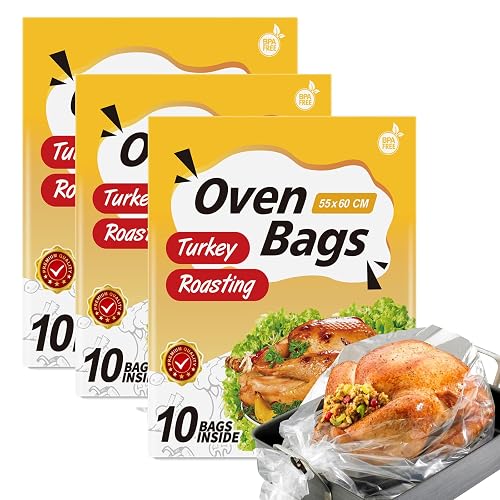 Kiginhans 30×Large Oven Bags 22×24Inch