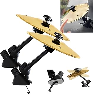 2 PCS Car Cymbal Air Vent,Car Crash Cymbal,Car symbol drum for car vent,Fun Dashboard Accessory for Drummers & Music Lovers,Suitable for All Types Of Vehicles