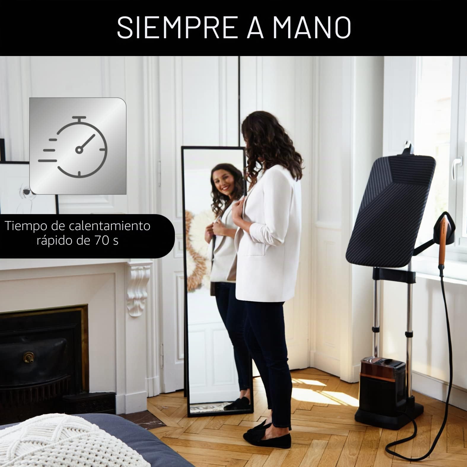 Calor Ixeo Power solución de enderezamiento Smartboard, 2170 W, 3 posiciones, 5,8 bares presión vapor QT2020C0
