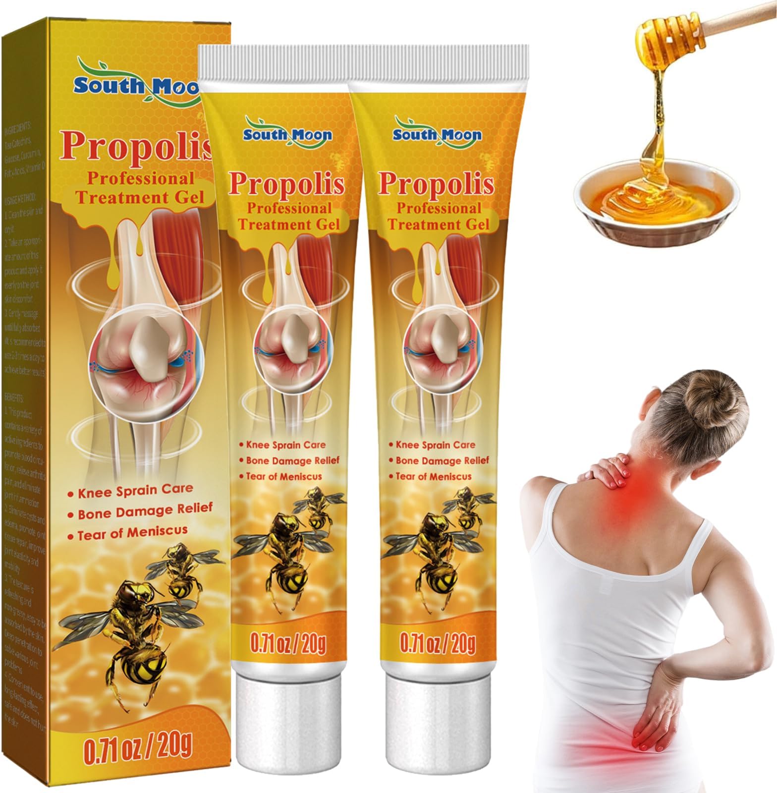 Xumann2PCS Bee Venom New Zealand Professional Gel Set, Beevenom Joint Relief Gel