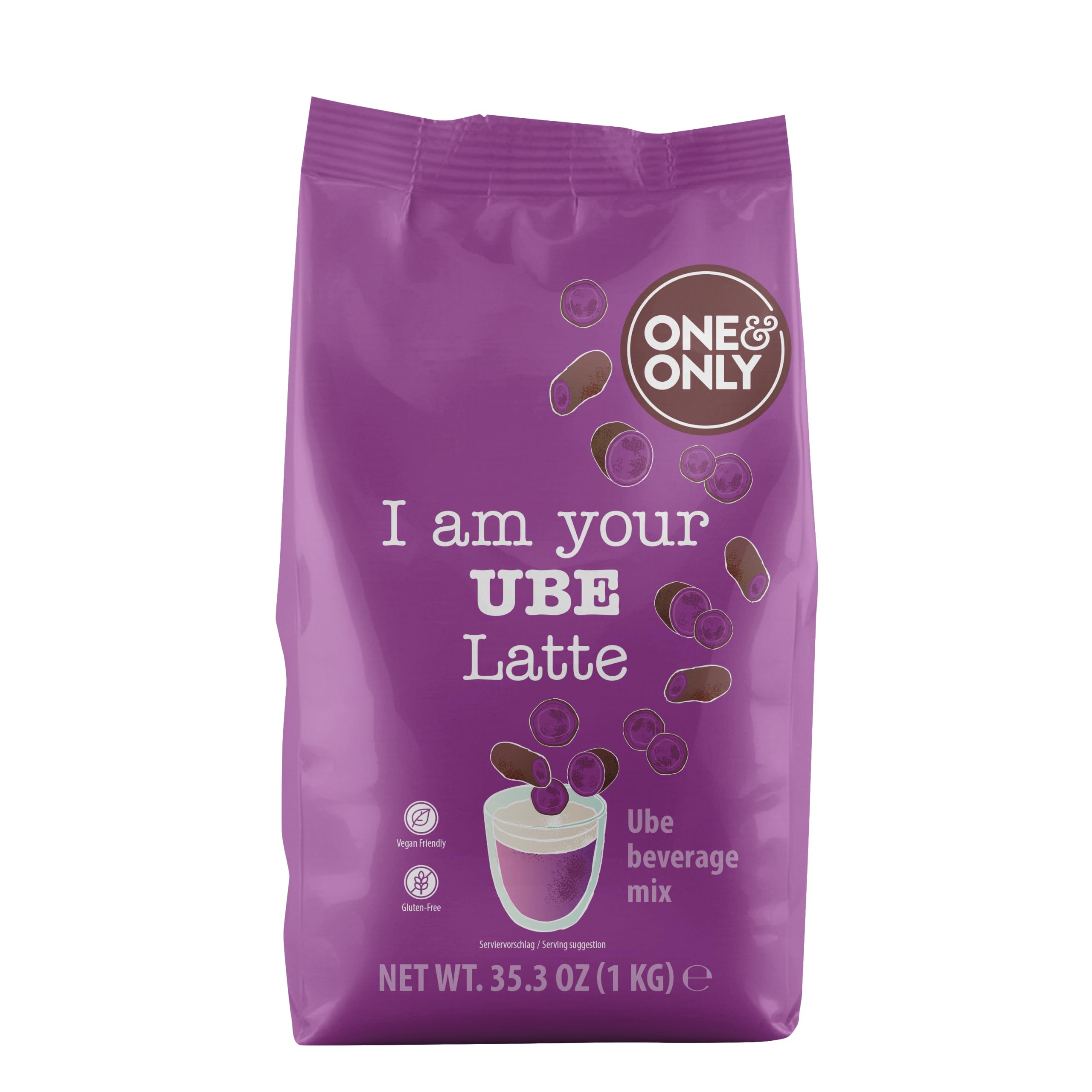 One&Only Ube Latte Pulver 1 kg – violette Yamswurzel von den Philippinen