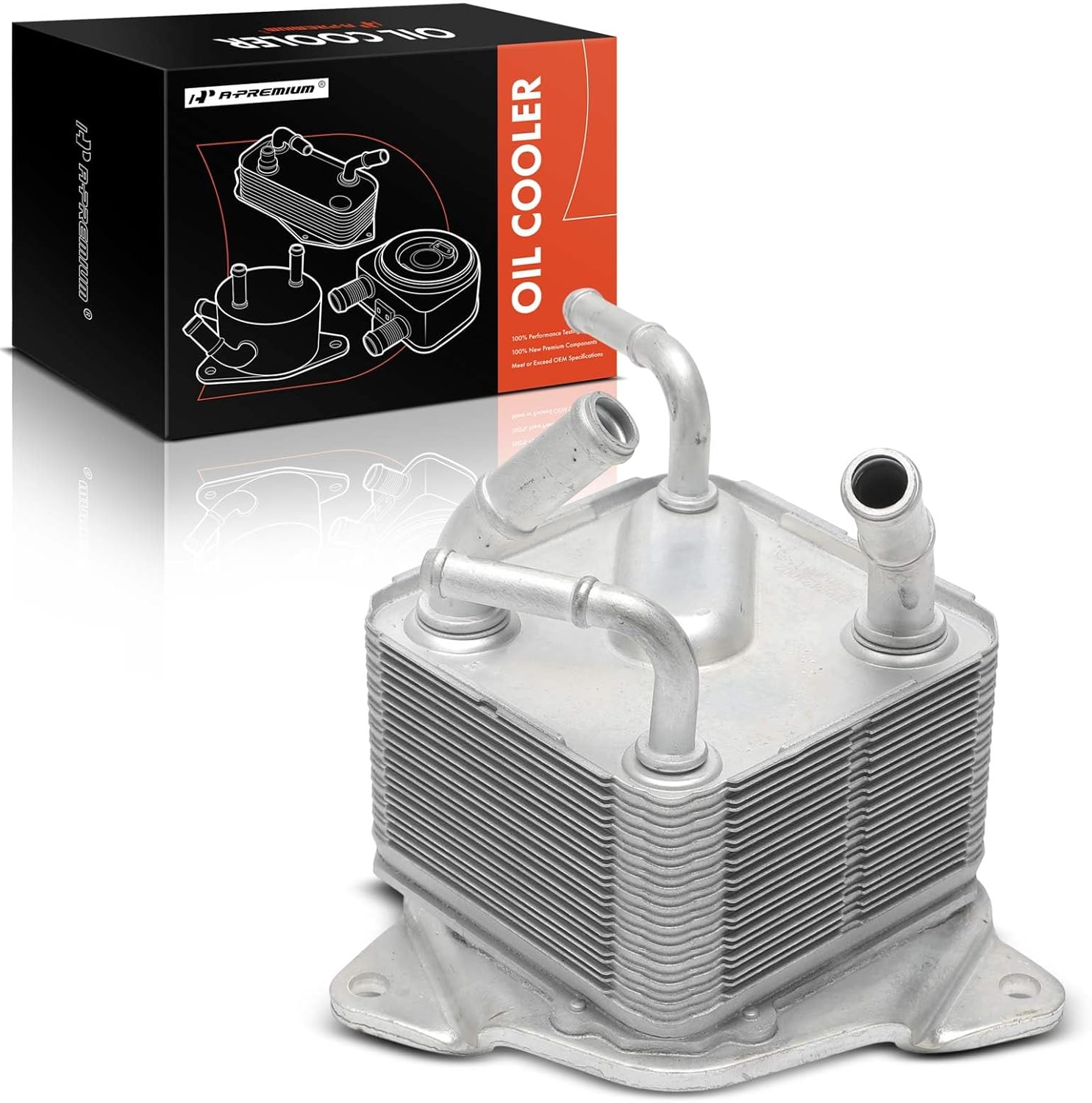 A-Premium Engine Oil Cooler Compatible with Mitsubishi Outlander 2020, Outlander Sport 2020-2022, Eclipse Cross 2018 2020 2022, 1.5L 2.0L 2.4L, GAS